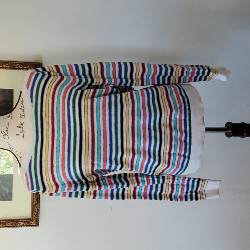 Talbots, lambswool blend striped sweater